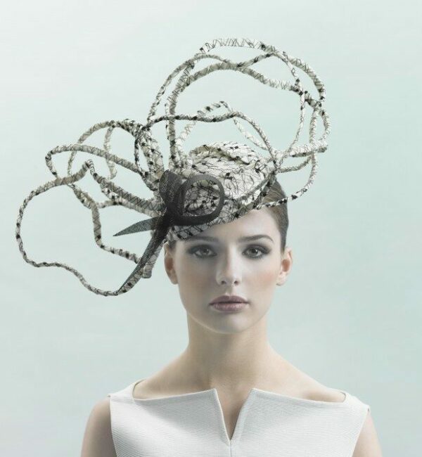 Aerated Bibi Spectacular and light couture hat