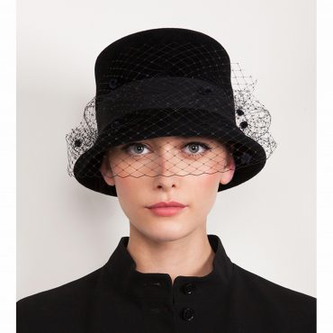 Fabienne Delvigne Bell Hat Josephine Black