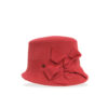 Josephine Rouge chapeau cloche Maison Fabienne Delvigne