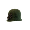 Sophia-chapeau-cloche-angora-vert- Maison Fabienne Delvigne