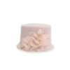 Powder pink cloche hat Maison Fabienne Delvigne Emma. Women's winter and rain hat