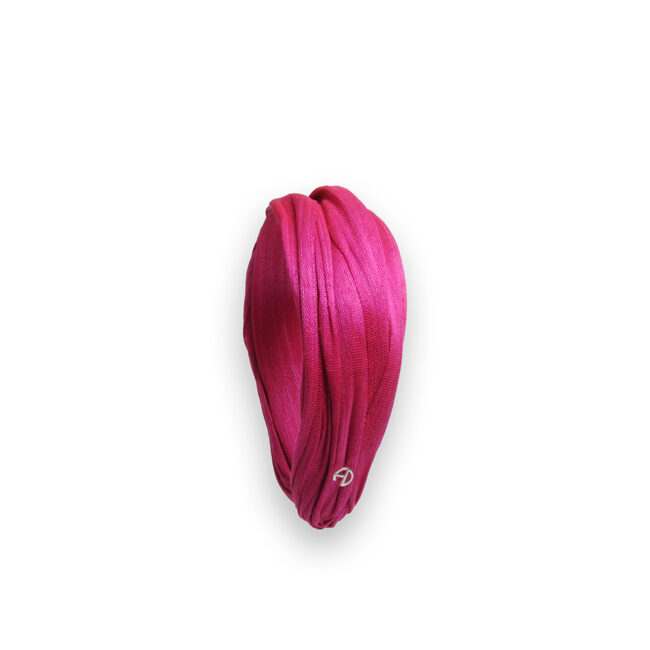 Fuchsia headband banana fiber Maison Fabienne Delvigne Florentina