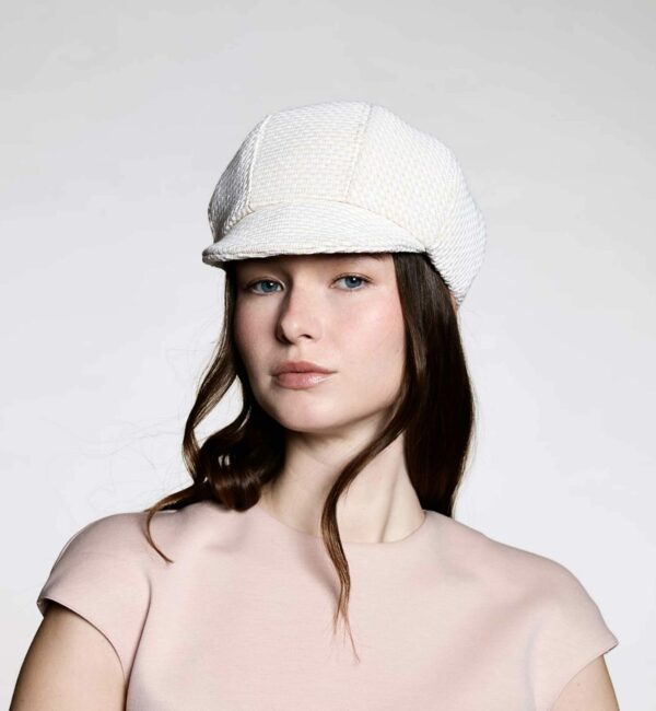 Casquette - Lina - blanche - collection casual - Maison Fabienne Delvigne