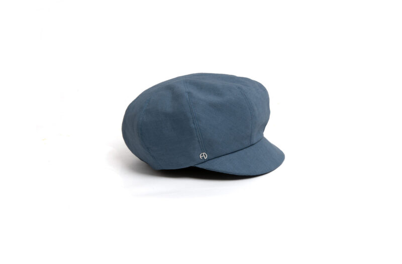 Casquette - Lolita - Lin bleu - collection casual - Maison Fabienne Delvigne