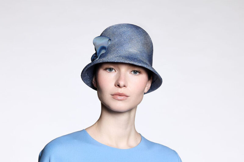 Chapeau cloche - Talina - bleu - à ruban - collection casual - Caring Hat