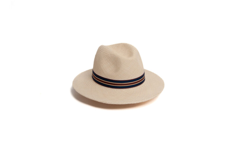 Fedora Panama - Fellini - beige - ruban ligné - collection casual - Maison Fabienne Delvigne