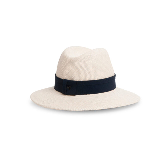 Fedora Panama - Leonardo 2- ruban uni - collection casual - Maison Fabienne Delvigne