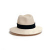 Fedora Panama - Leonardo - ruban uni - collection casual - Maison Fabienne Delvigne